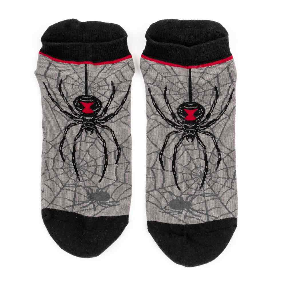 Footclothes - Black Widow Spider Ankle socks - Grey